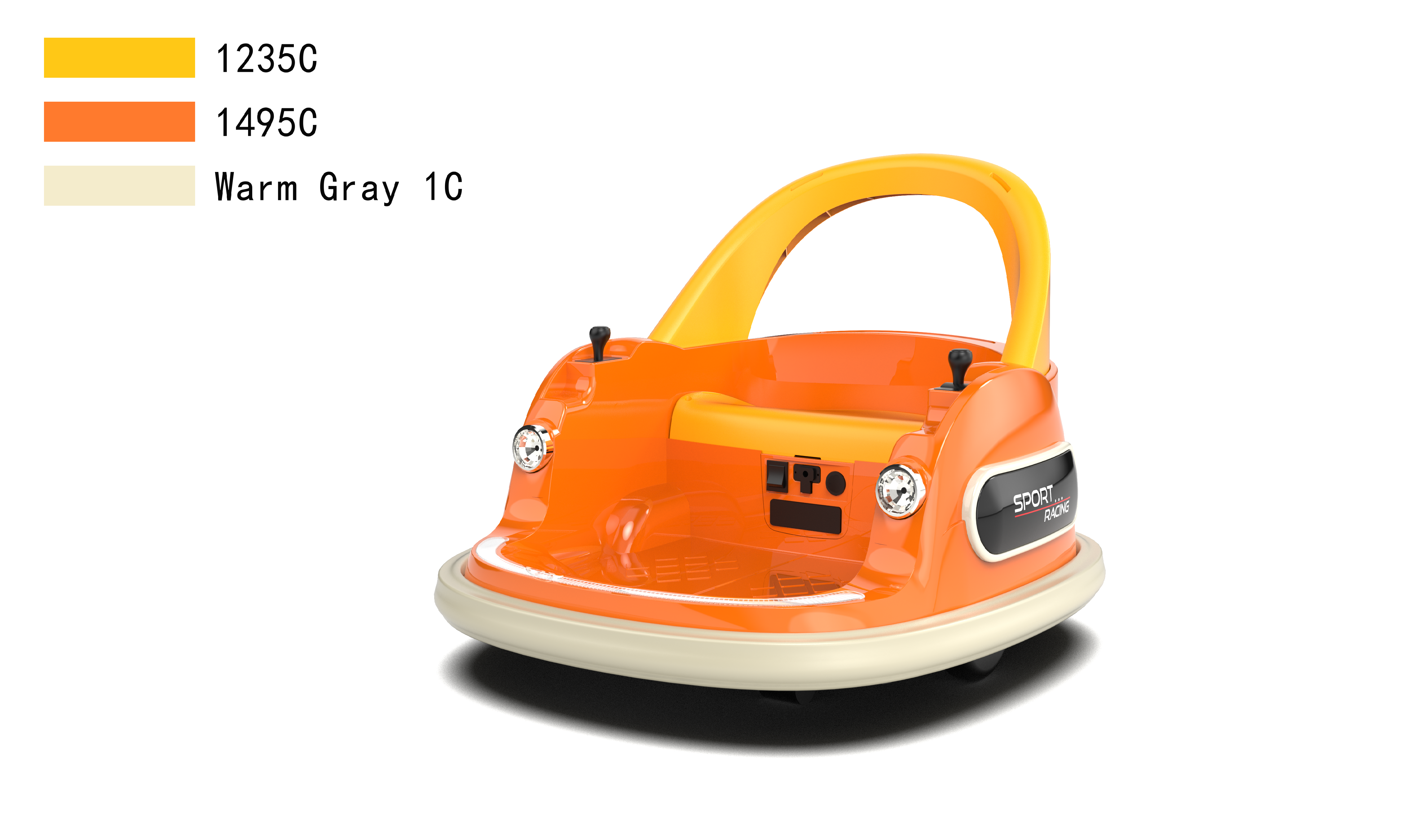 2025 Manufacturer Wholesale Kids Ride on Bumper Car Steering Wheel Super Quality 12V Sunshade Design Remote Control Toys