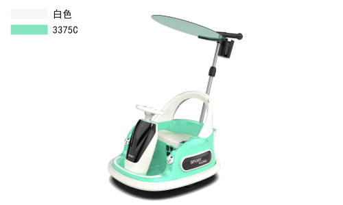 2024 Factory  Kids Ride on Bumper Car Super Quality 12V Battery Power Remote Control Toddlers Toy Led Music USB Sunshade