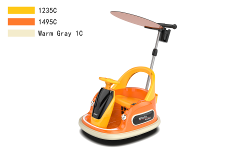 2024 Factory  Kids Ride on Bumper Car Super Quality 12V Battery Power Remote Control Toddlers Toy Led Music USB Sunshade