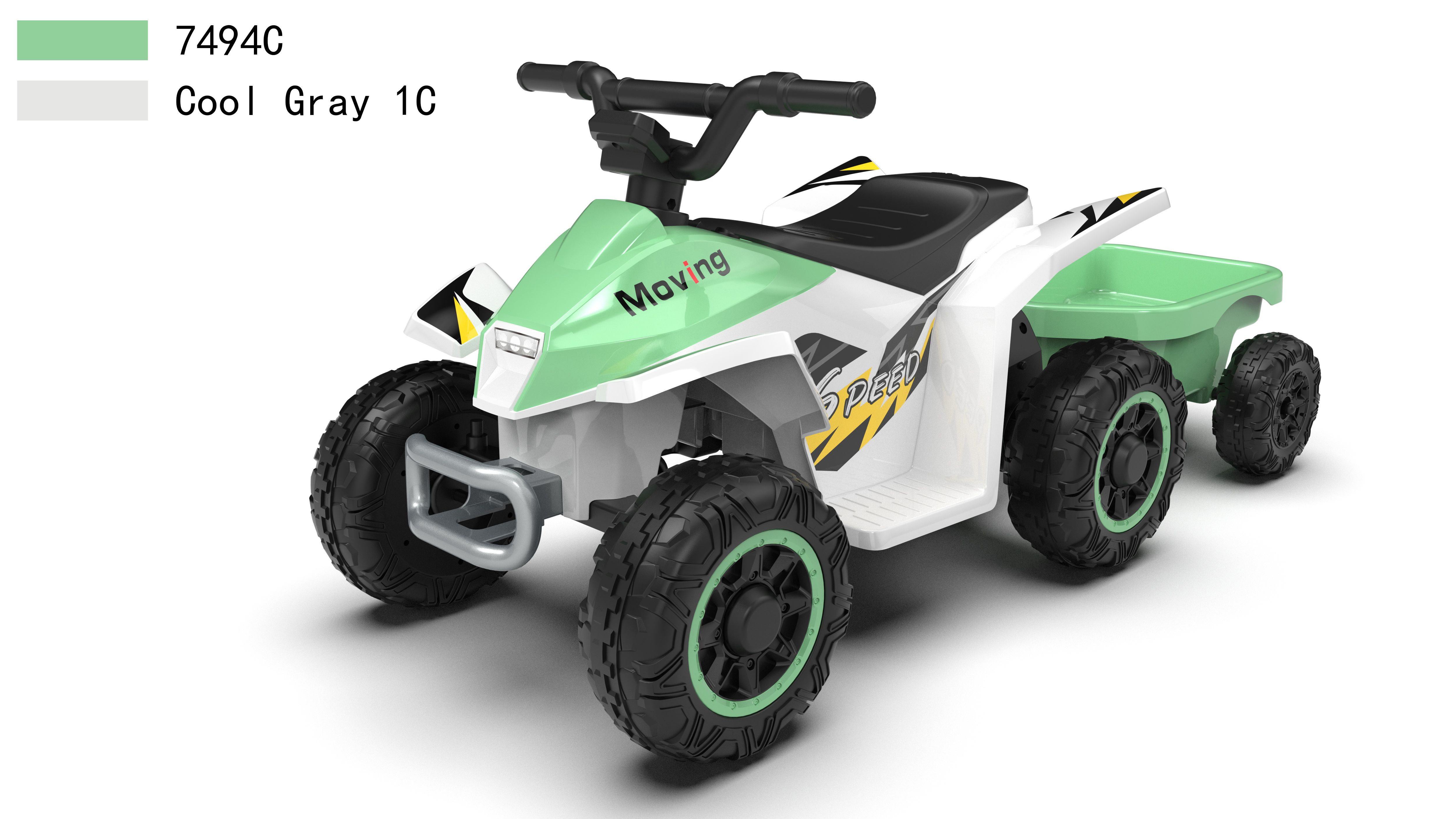 Best Selling 2024 Factory Wholesale Newest Kids Mini ATV Ride on Buggy Child Battery Power Quad with Rear Trailer Design