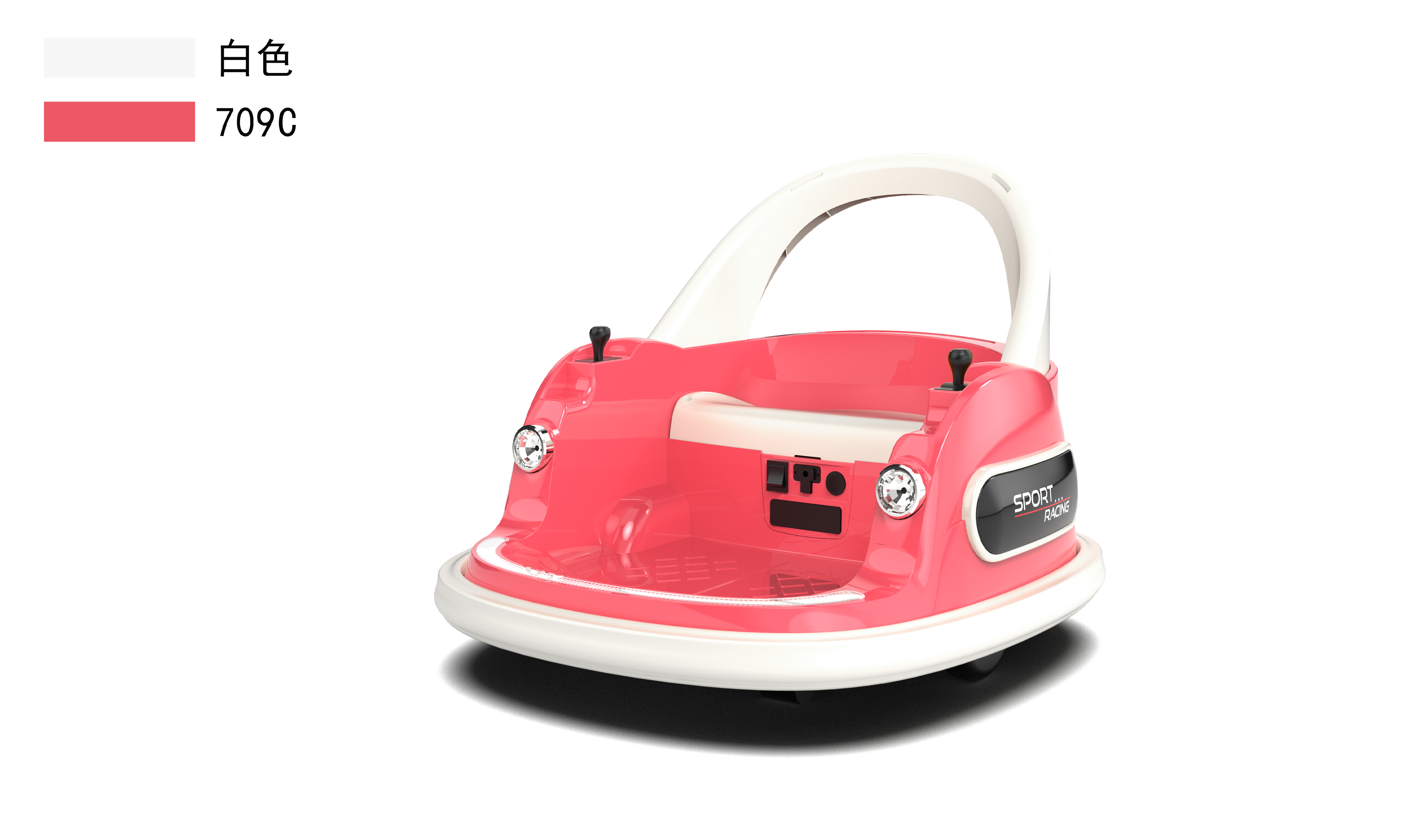 2025 Manufacturer Wholesale Kids Ride on Bumper Car Steering Wheel Super Quality 12V Sunshade Design Remote Control Toys